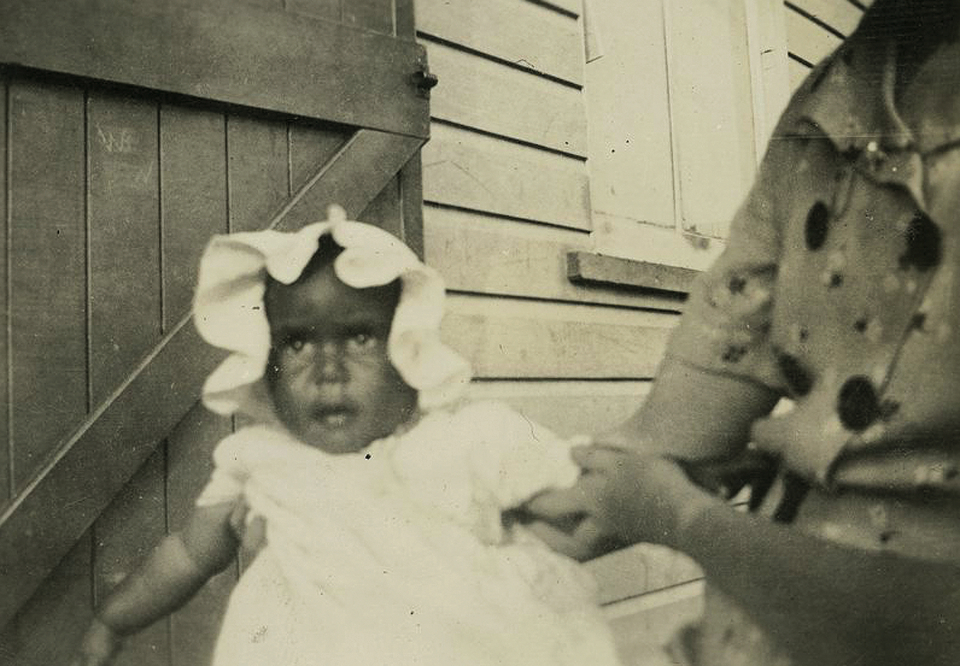 Baby at Cherbourg Aboriginal Settlement c1930