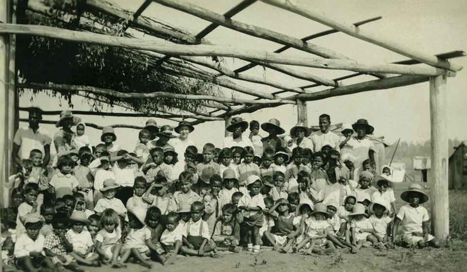 Sunday school group at Barambah Aboriginal Settlement c1929