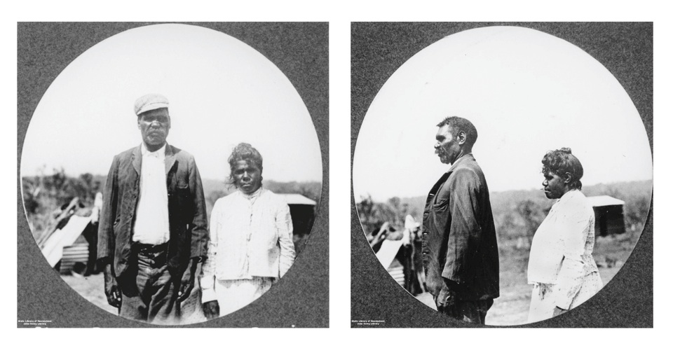 Chas Beatte and Lena Davis at Barambah Aboriginal Settlement 1911