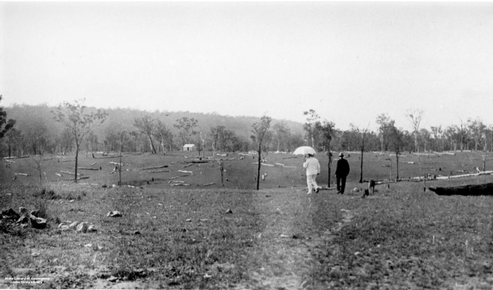 Governer Sir William McGreggor inspecting Barambah Aboriginal Settlement 1911