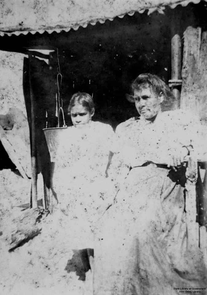 Mother and daughter at Barambah Aboriginal Settlement 1905