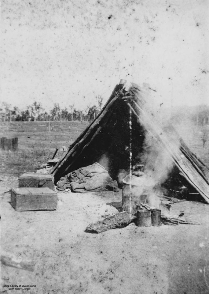 Shelter at Barambah Aboriginal Settlement 1905
