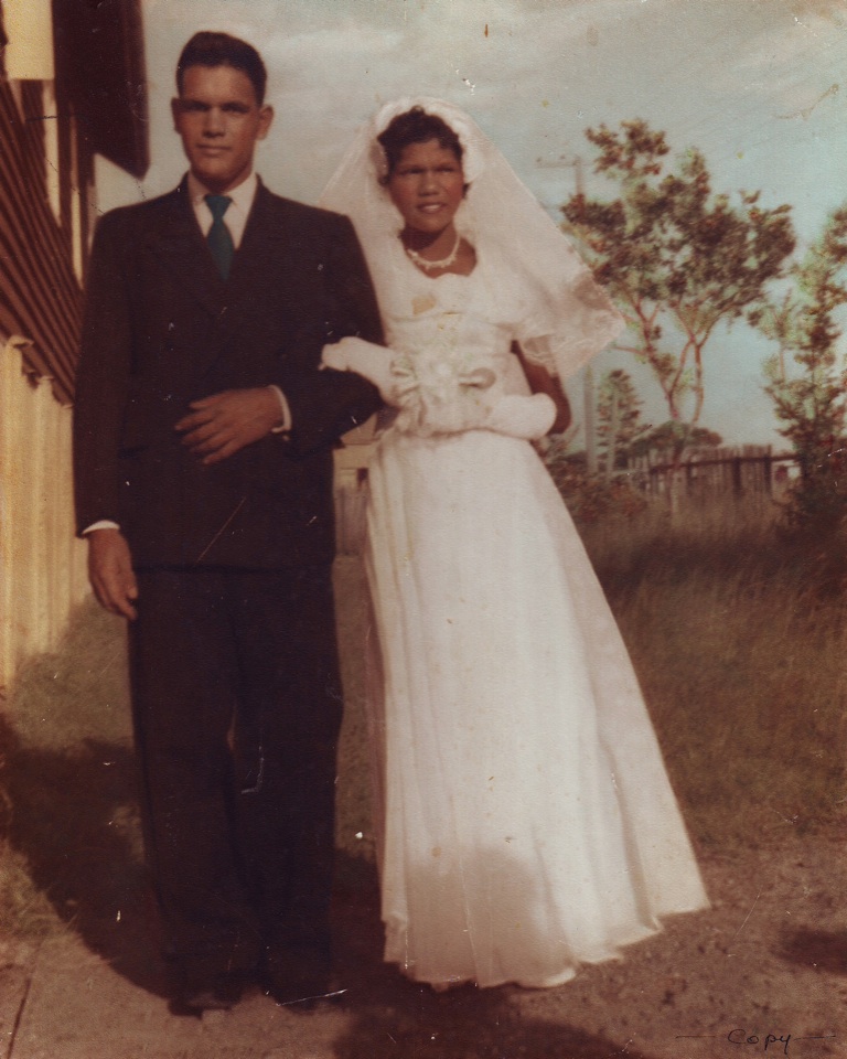 Wedding day of Jack and Ada Simpson 1960