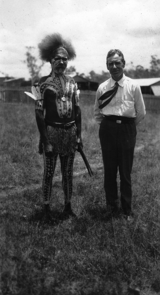 Porteus Semple and decorated man at Cherbourg c1930