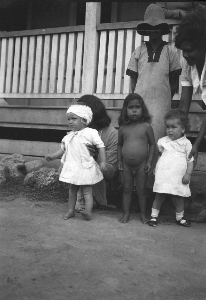 Babies and women at Girls Dormitory at Cherbourg 1934