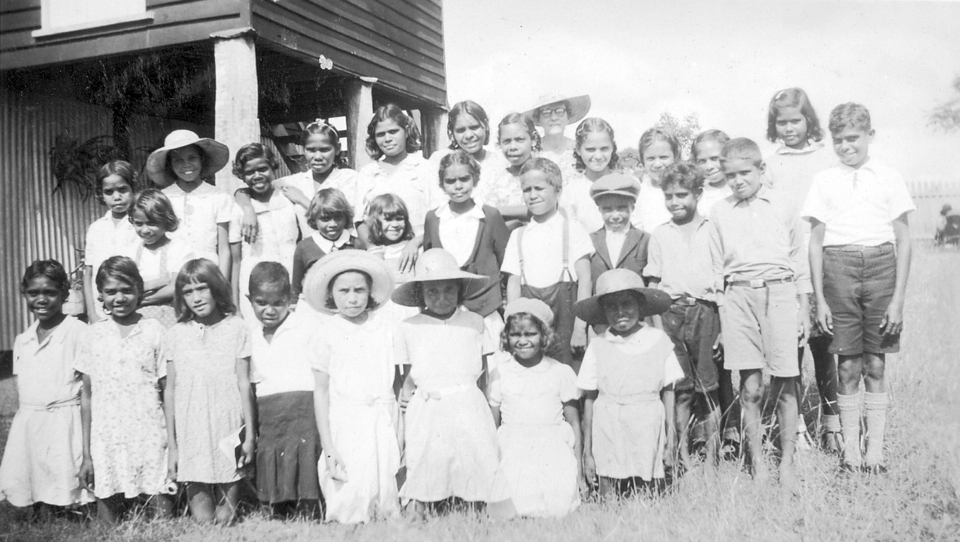 children-at-aim-church-at-cherbourg-aboriginal-settlement-plate2_1950s