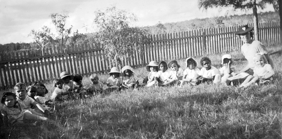 Children at Cherbourg Aboriginal Settlement c1950