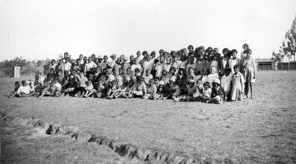 Children at Cherbourg Aboriginal Settlement c1930