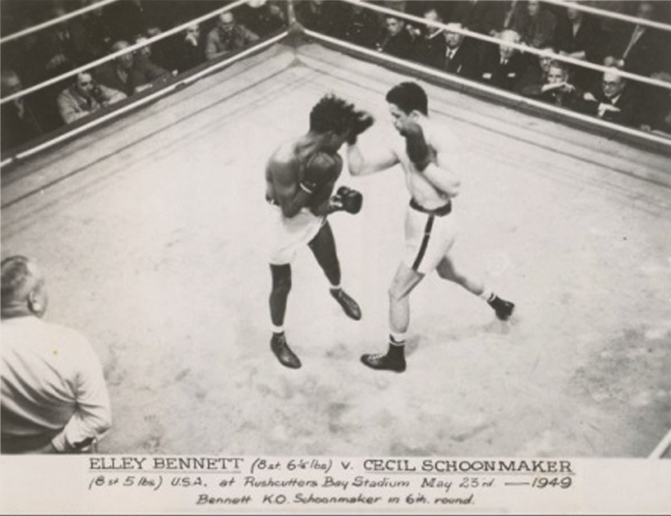 elley-bennett-vs-cecil-schoonmaker-at-rushcutters-bay-stadium_23-5-1949