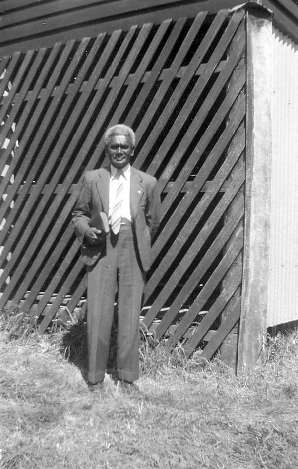 Man at AIM Church at Cherbourg c1950
