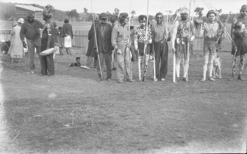 Dancers at funeral at Cherbourg 1934