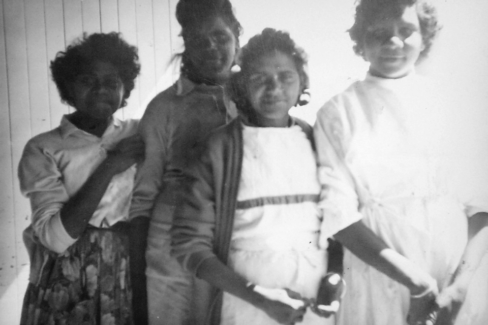 Liley Jerome, Mary Aubrey,  Racheal Fogarty and Rose Micklo at Cherbourg Hospital c1961