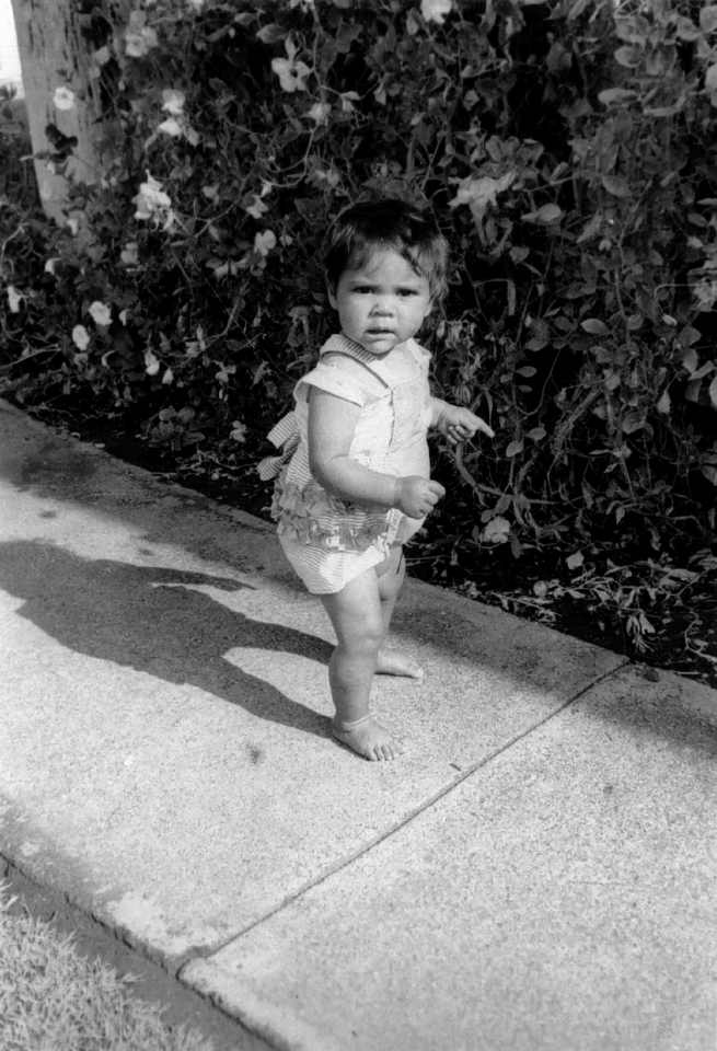 Toddler at Cherbourg Hospital c1961