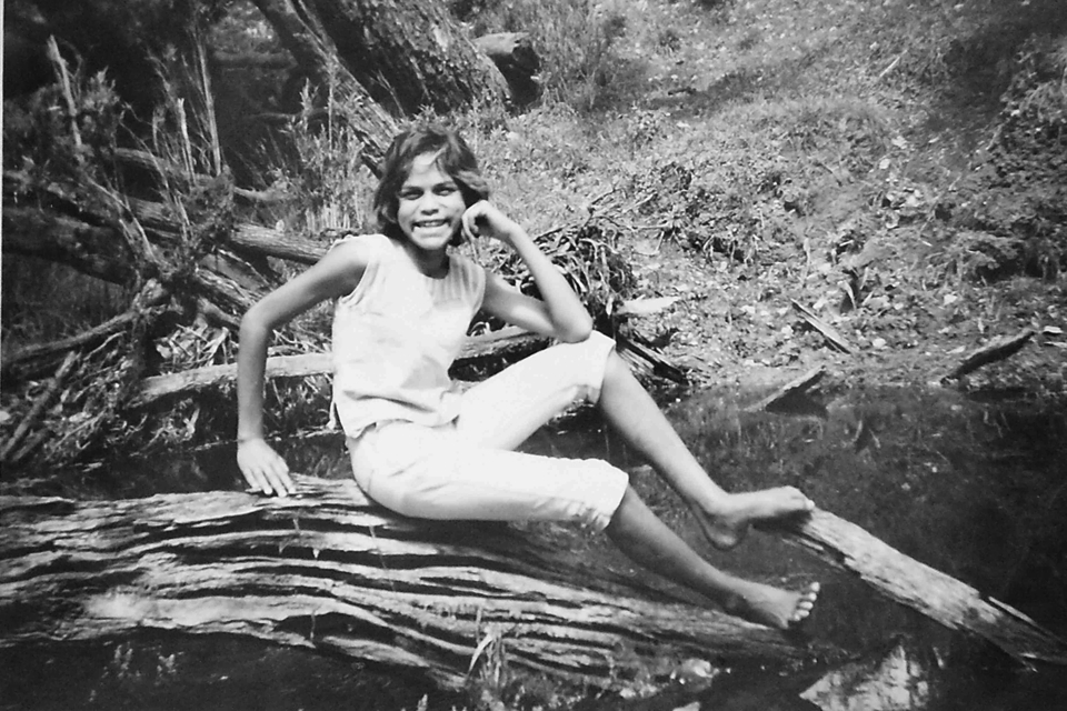 Young woman at Barambah Creek at Cherbourg c1961
