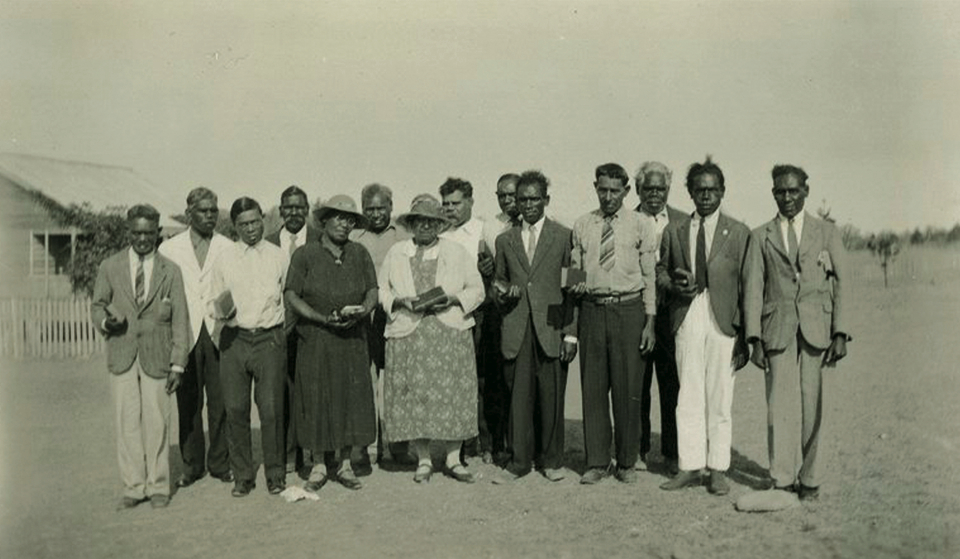 AIM church group at Barambah Aboriginal Settlement c1930