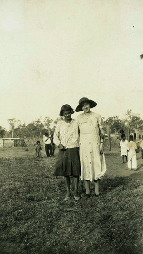 Girl and woman at Cherbourg Aboriginal Settlement c1930