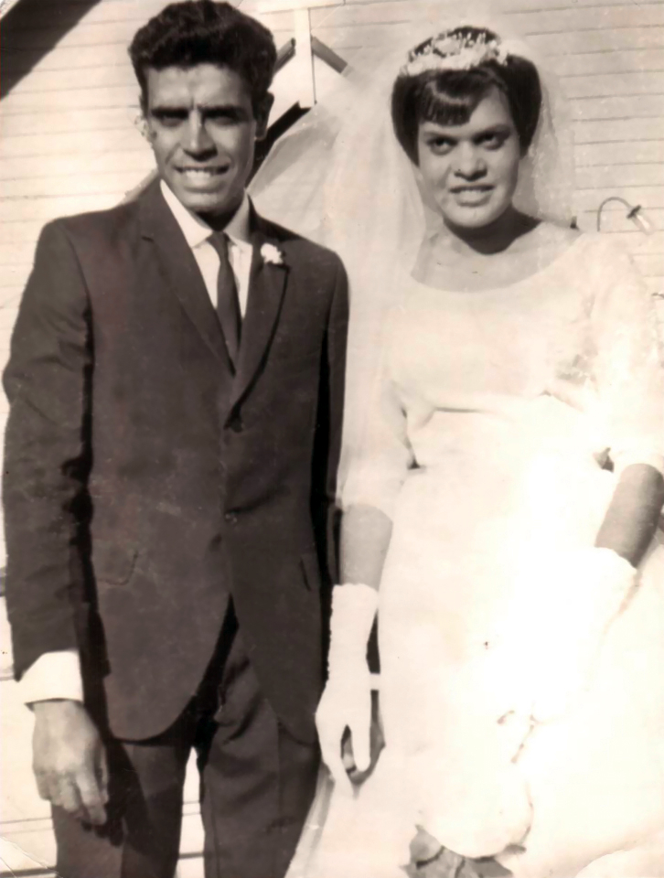 John and Faye Gundy wedding at Cherbourg c1960