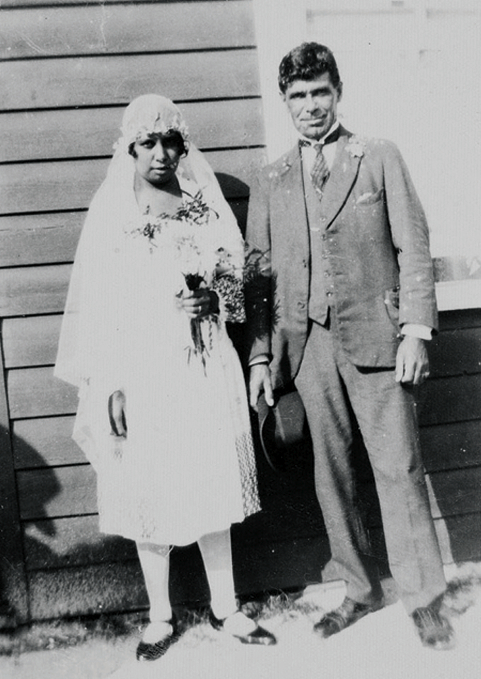 Mr and Mrs George Sheratt at Barambah Aboriginal Settlement 1926