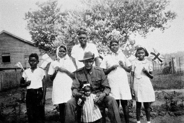 Arthur Stanley with family group at Cherbourg c1940