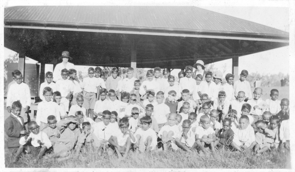 Cherbourg Settlement School and shelter c1930