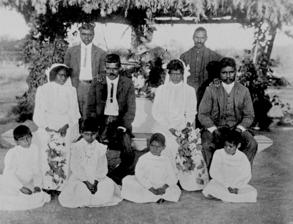 Double wedding at Barambah Aboriginal Settlement 1911