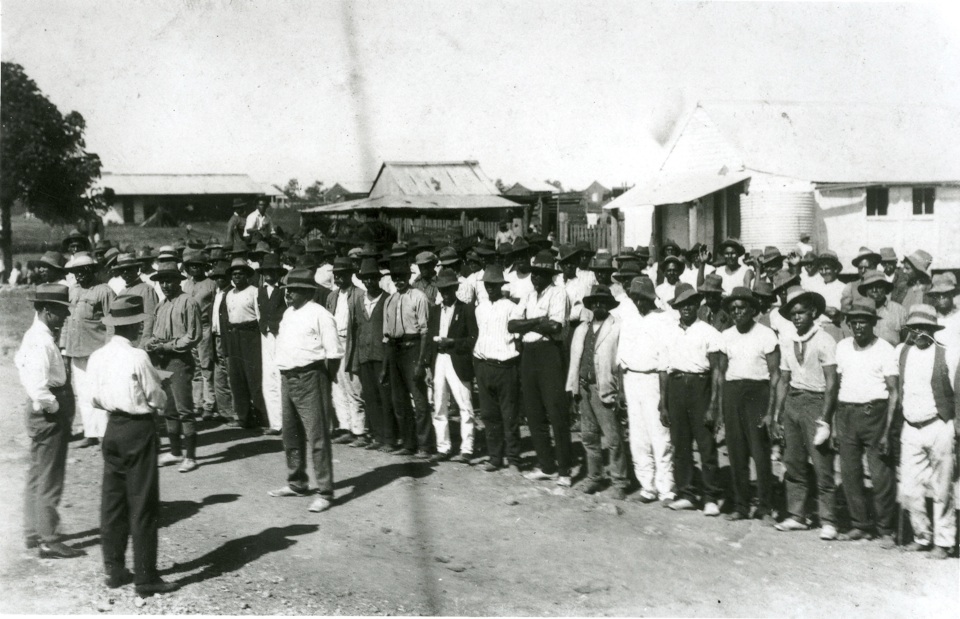 Morning-parade-at-Barambah-Aboriginal-Settlement_1920s