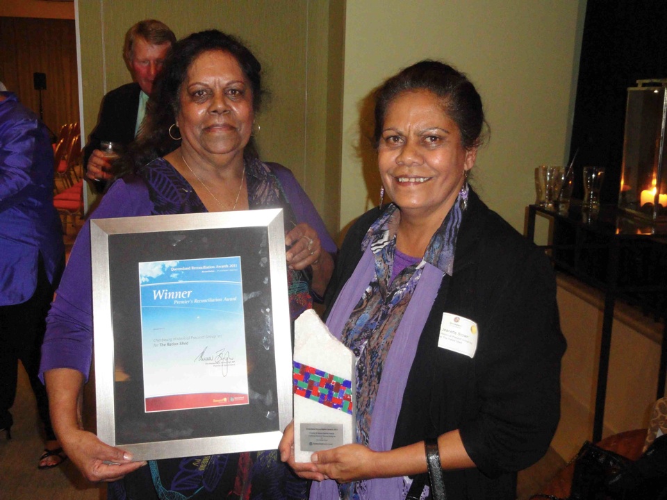 Sandra-Morgan-and-Jeanette-Brown-at-the-Reconciliation-Awards-Cairns_2011