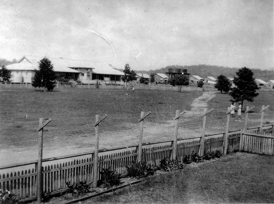 View of Cherbourg Hospital and the Camp from the Girls Dormitory c1930